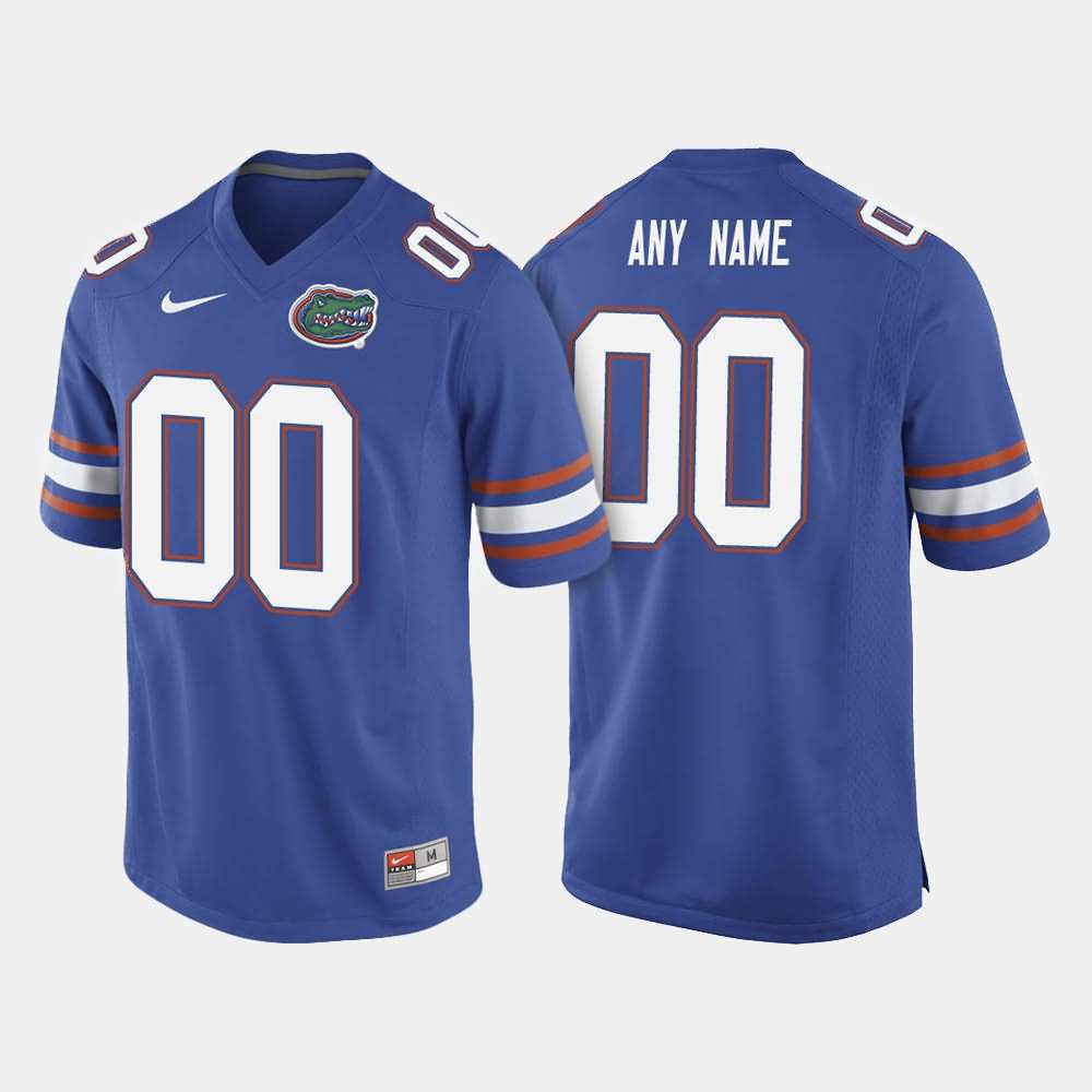 Men's NCAA Florida Gators Customize #00 Stitched Authentic Nike Royal Blue Elite College Football Jersey YIM5365IO